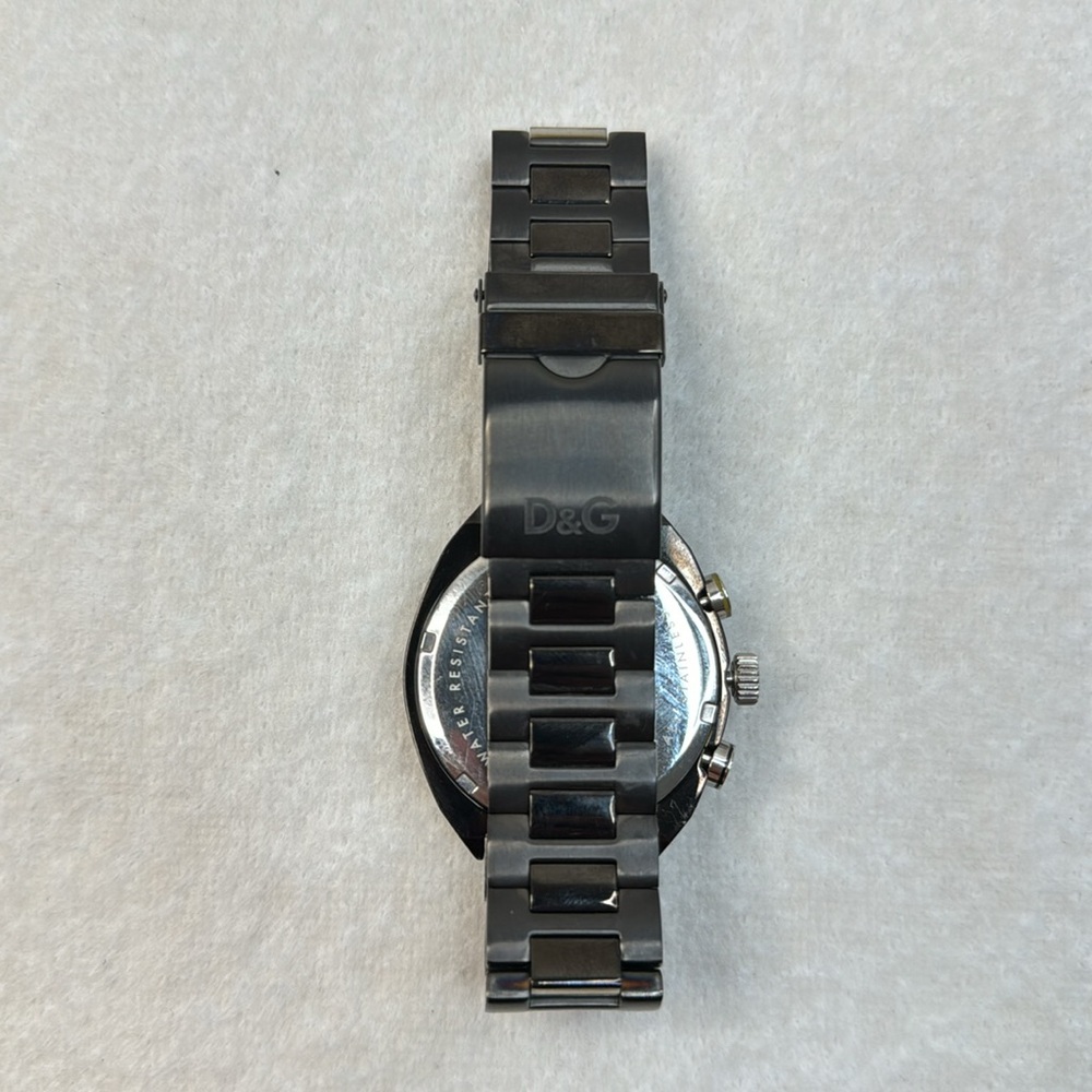 DOLCE & GABBANA D&G NEW MEN’S GUNMETAL SPORTS WATCH - Picture 7 of 12
